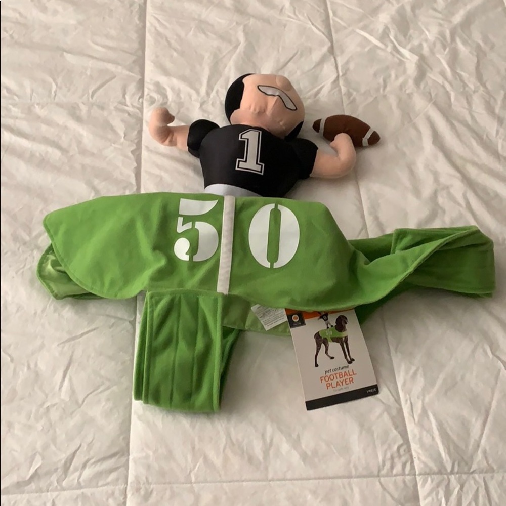 Riding Football Player XL Dog Costume